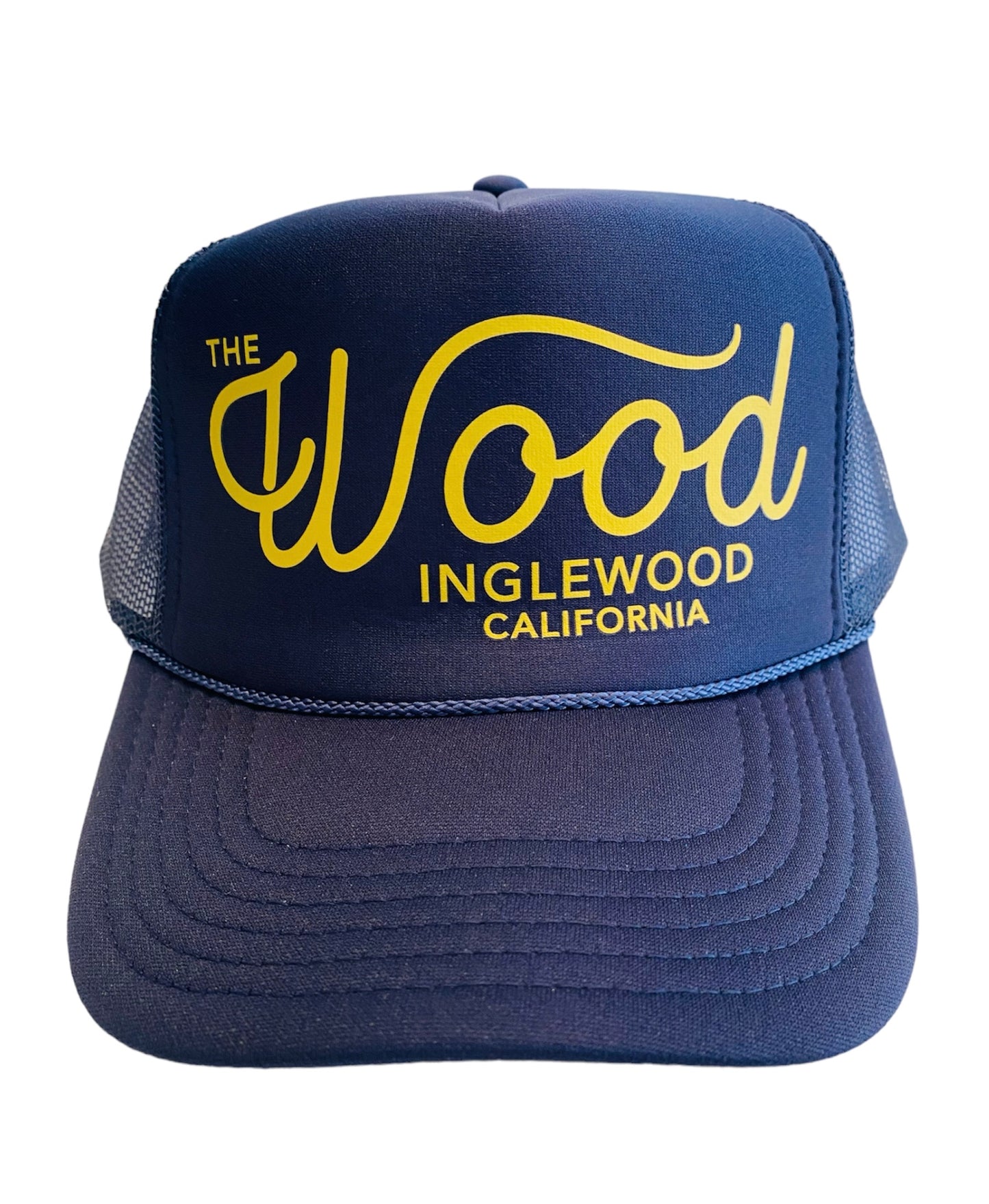 The Wood Trucker Cap - navy/metallic gold