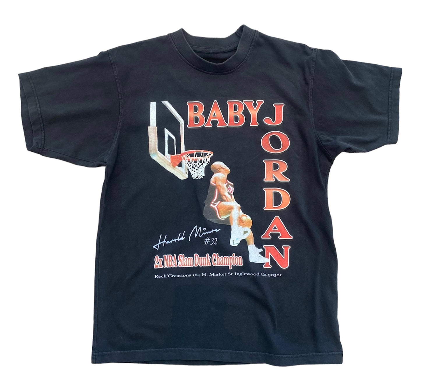 “Baby Jordan” Box Tee - black/red