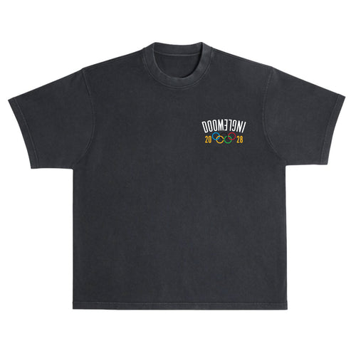 Doomlife 2028 Heavyweight Tee - (blk/multi color)