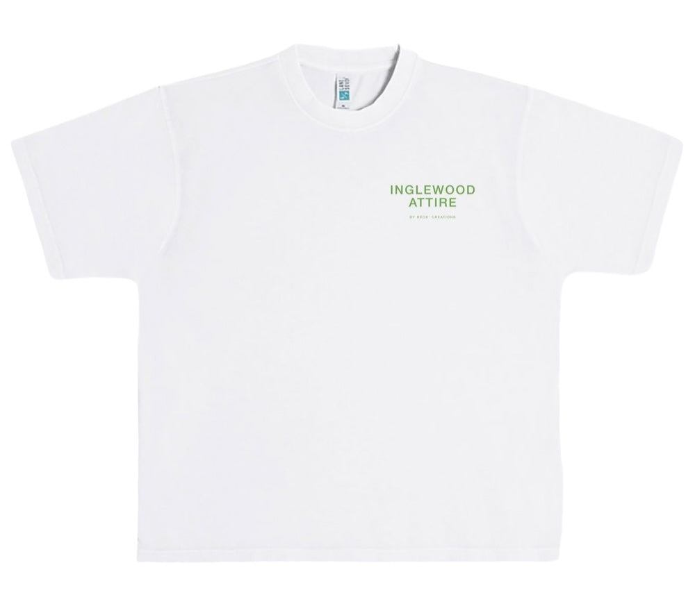 Inglewood Attire Heavyweight Tee - pigment white/Kelly