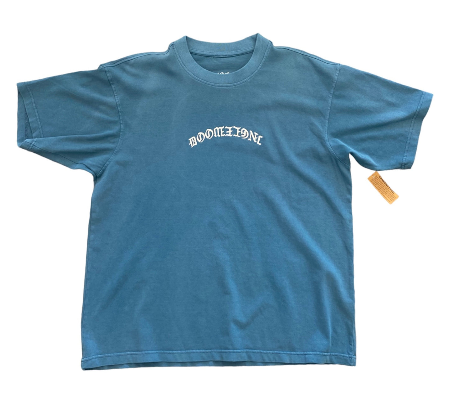 Doomlife Of Pablo Box Tee - pebble blue/off white